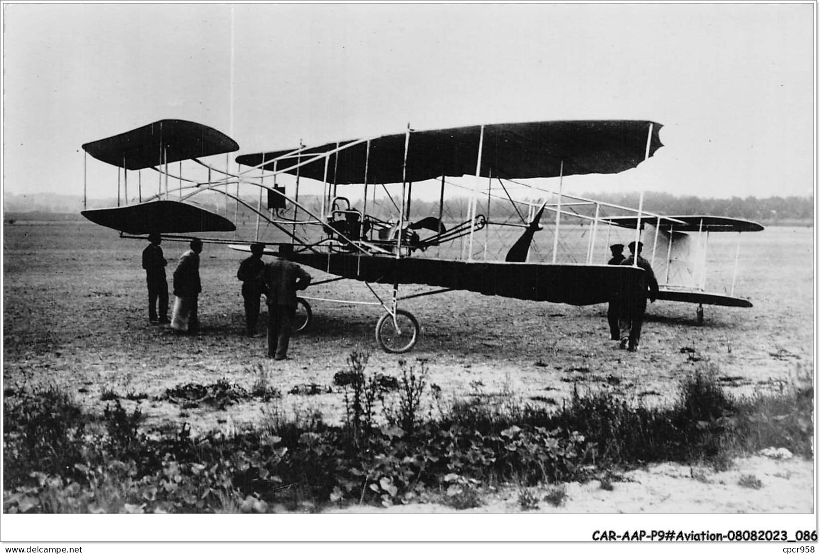 CAR-AAPP9-0748 - AVIATION - En 1909 - Le Biplan Sanchis - ....-1914: Précurseurs