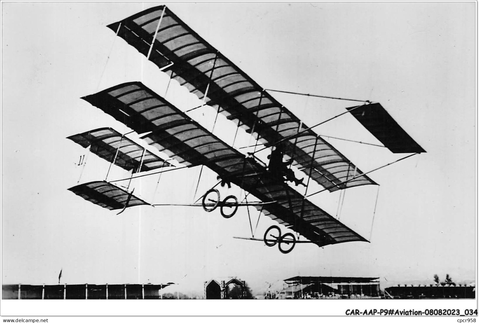 CAR-AAPP9-0722 - AVIATION -1910 - A Nice - Effimoff Sur Farman - ....-1914: Precursors