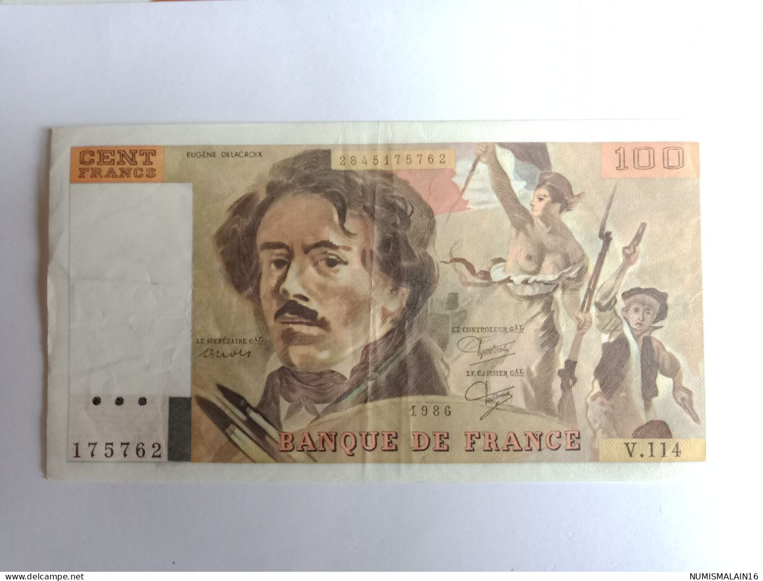 France - Billet De 100 Francs - Delacroix -1986 - 100 F 1978-1995 ''Delacroix''