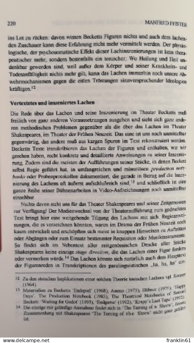 Komische Gegenwelten. Lachen und Literatur in Mittelalter und Früher Neuzeit.