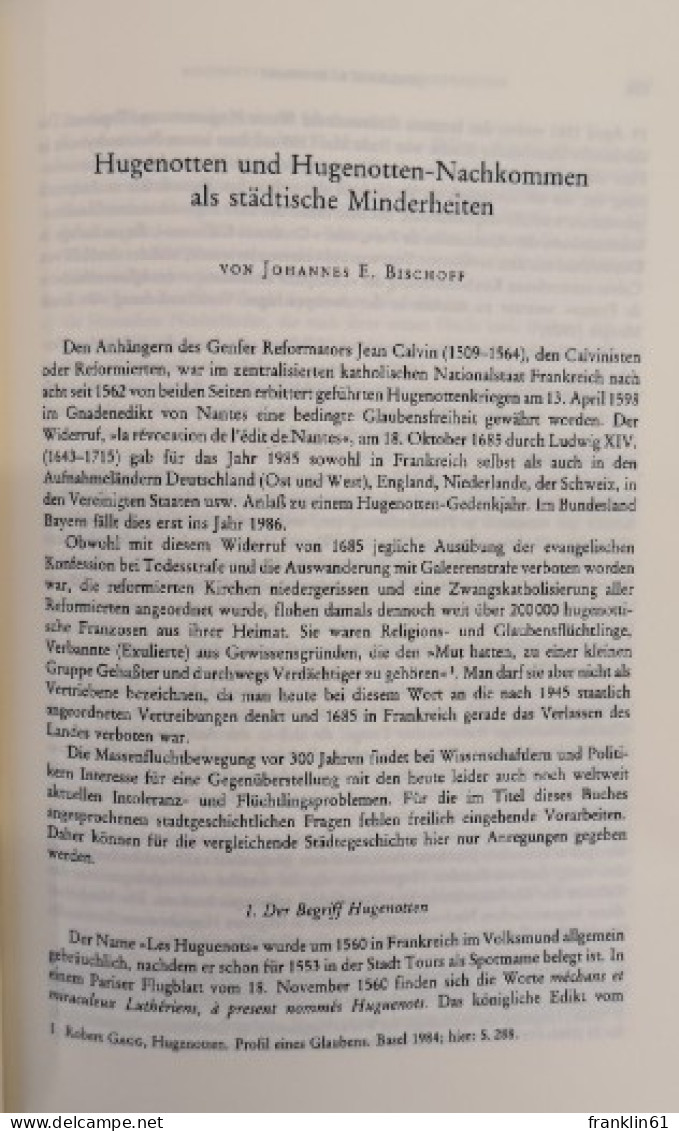 Städtische Randgruppen Und Minderheiten. - 4. 1789-1914