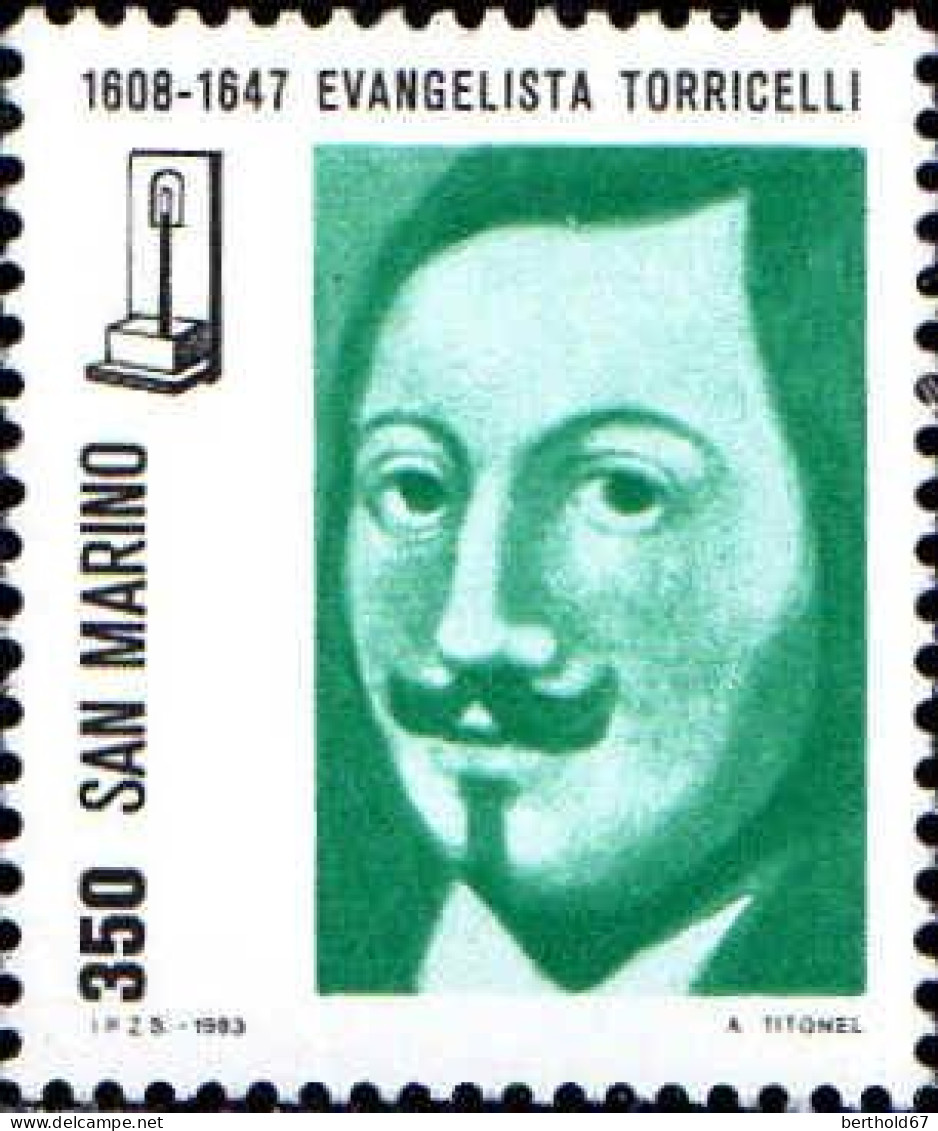 San Marino Poste N** Yv:1068/1073 Pionniers De La Science 2.Serie - Unused Stamps