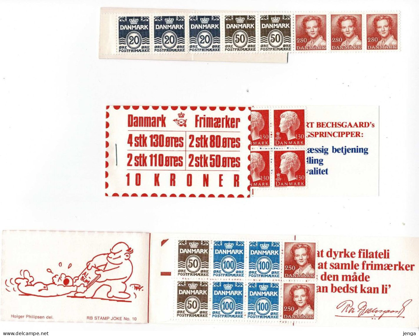 Denmark;  3 Booklets: C5 H20 And H25.  MNH (**). - Booklets