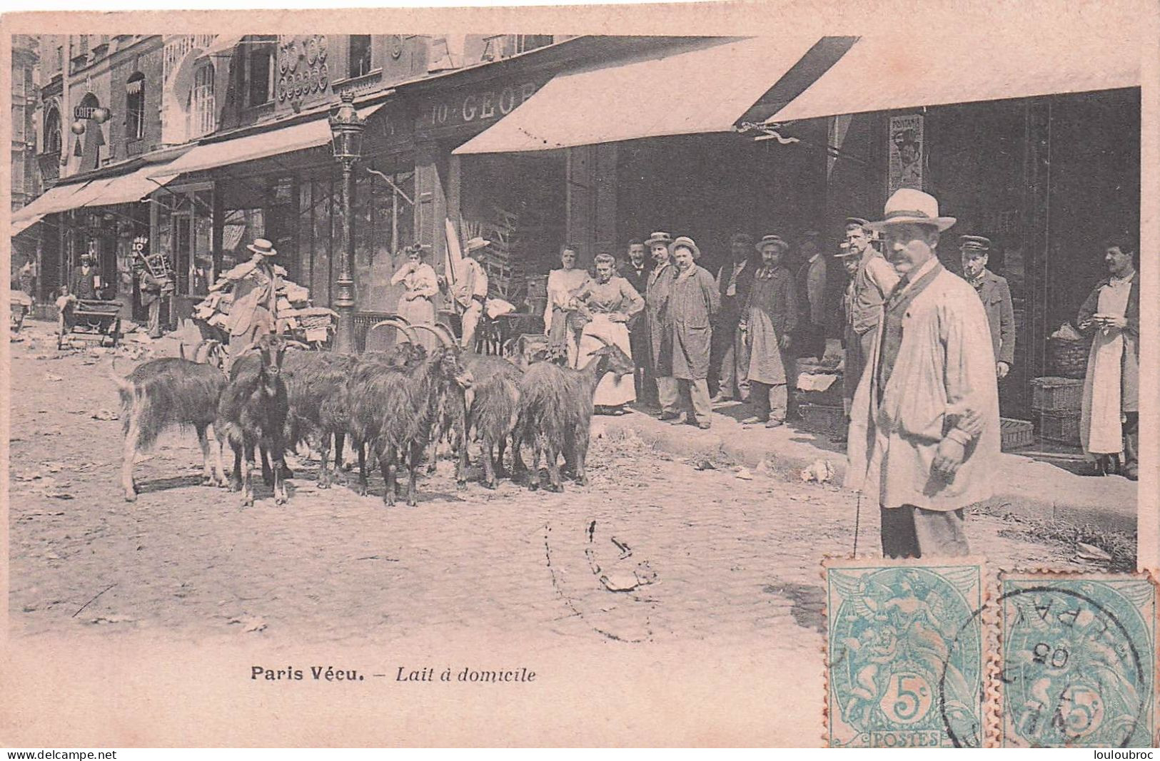 PARIS VECU LAIT A DOMICILE 1905 - Petits Métiers à Paris