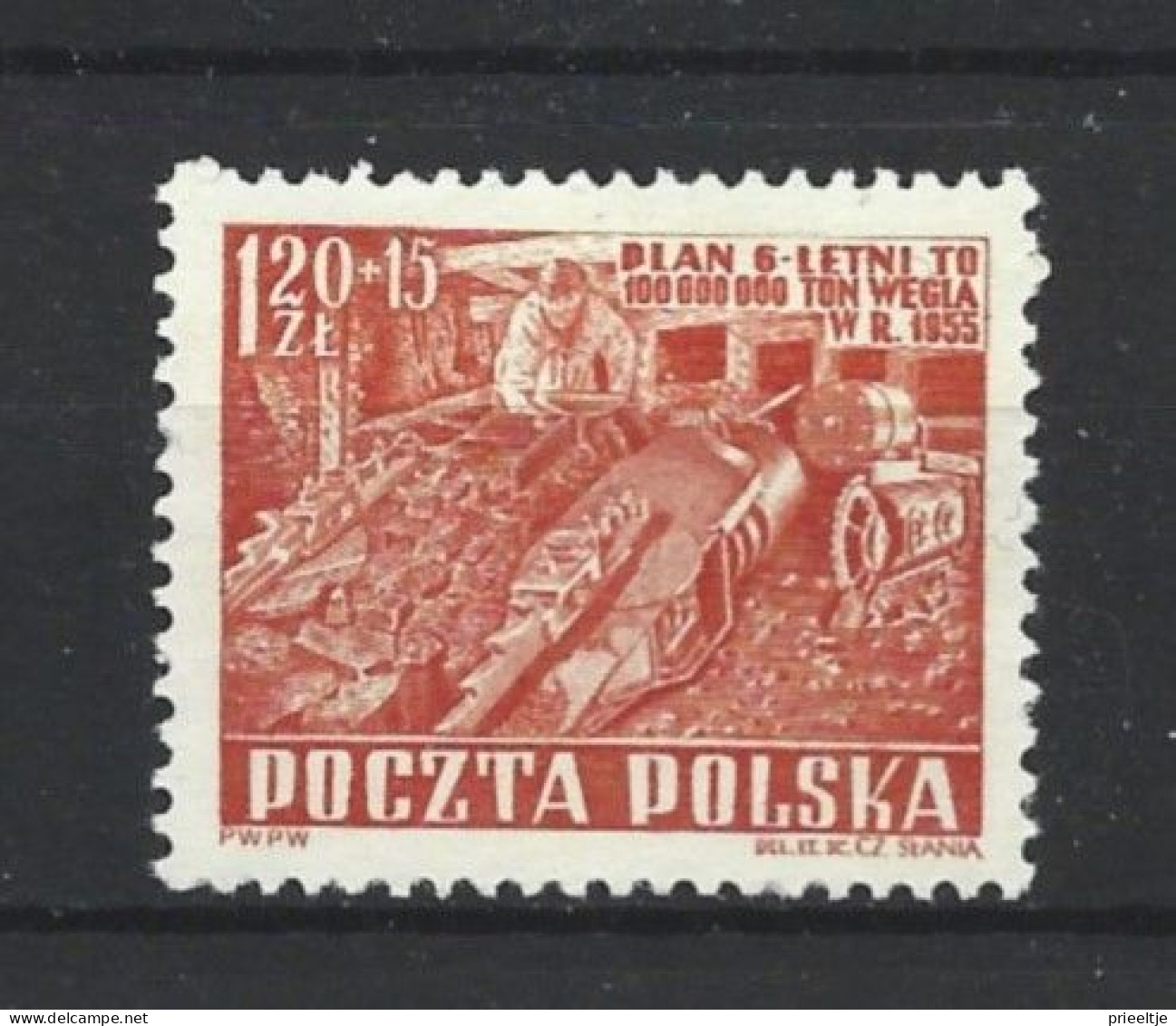 Poland 1952 Mining Y.T. 666 (0) - Gebraucht
