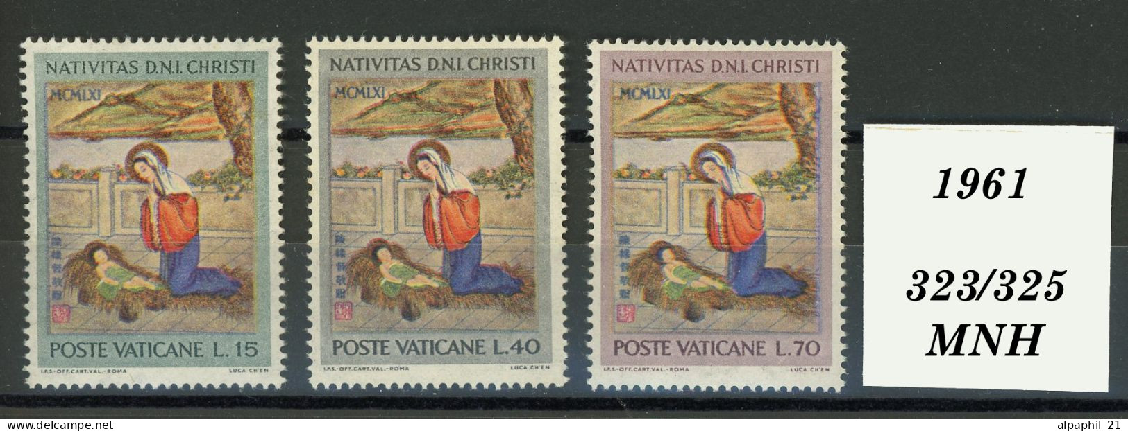 Città Del Vaticano: Nativity, Luca Ch'en, 1961 - Ongebruikt