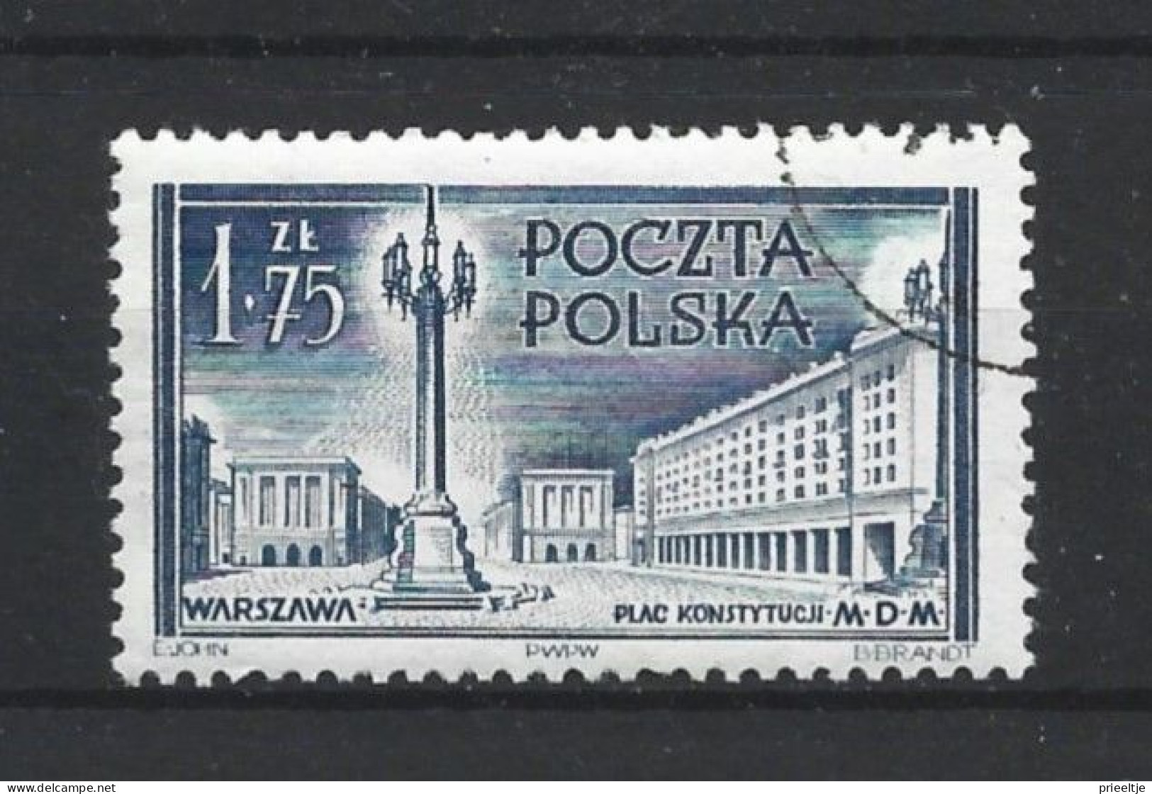 Poland 1953 Warsaw Reconstruction Y.T. 727 (0) - Used Stamps