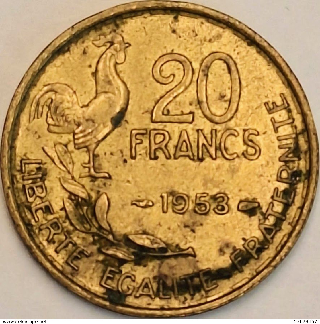 France - 20 Francs 1953, KM# 917.1 (#4157) - 20 Francs