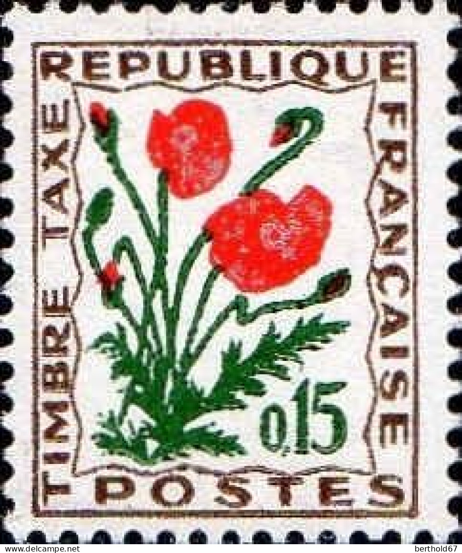 France Taxe N** Yv: 95/102 Fleurs Des Près - 1960-.... Postfris