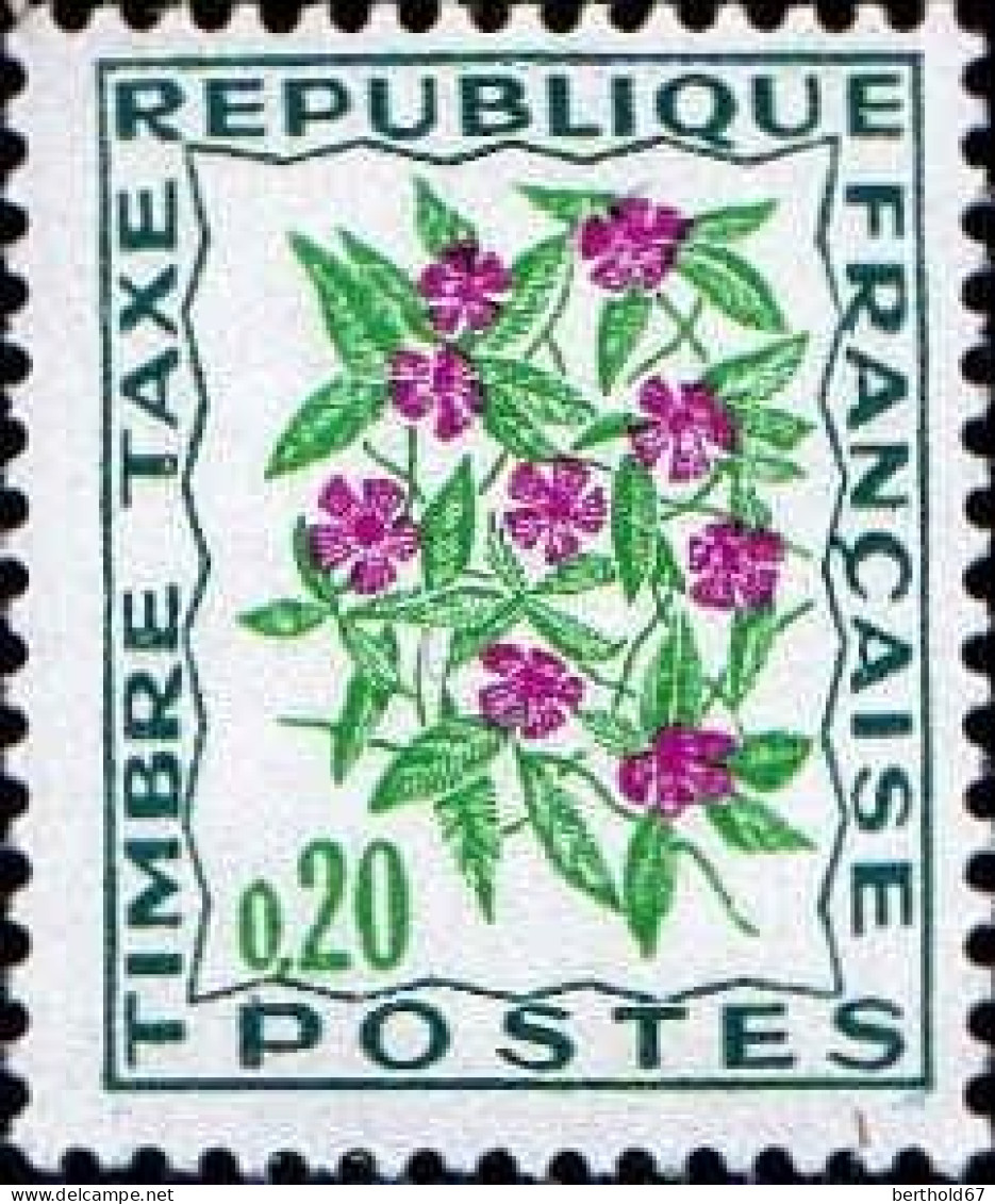 France Taxe N** Yv: 95/102 Fleurs Des Près - 1960-... Ungebraucht