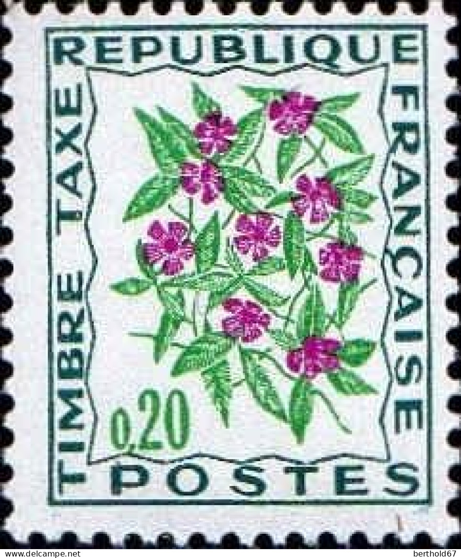 France Taxe N** Yv: 95/102 Fleurs Des Près - 1960-.... Postfris