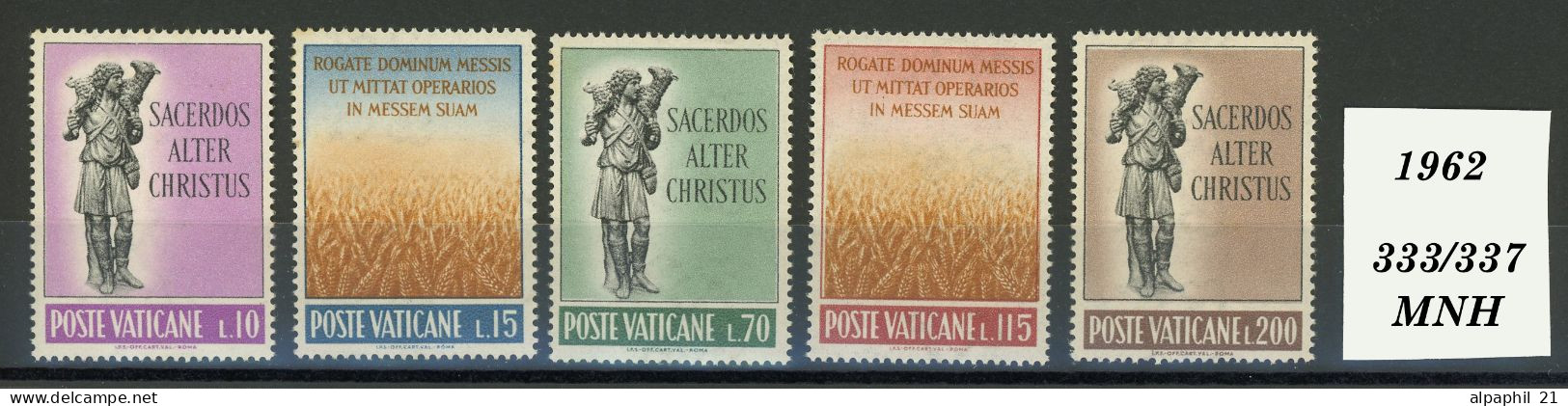 Città Del Vaticano: Sculpture Of The Good Shepherd, 1962 - Unused Stamps