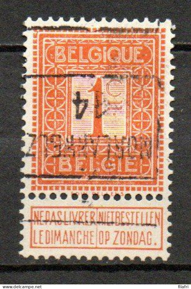 2307 Voorafstempeling Op Nr 108 - MORLANWELZ 14 - Positie D - Rollenmarken 1910-19