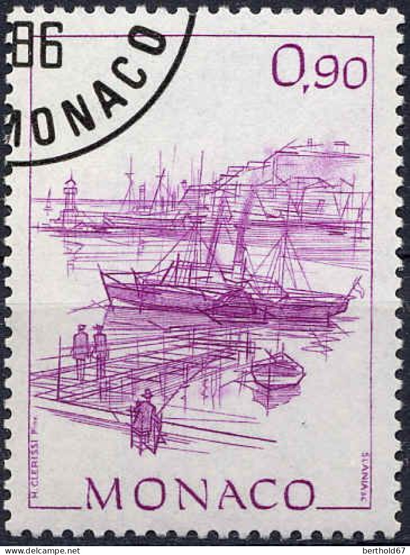 Monaco Poste Obl Yv:1514 Mi:1735 Hubert Clerissi L'embarcadère (TB Cachet Rond) - Usati