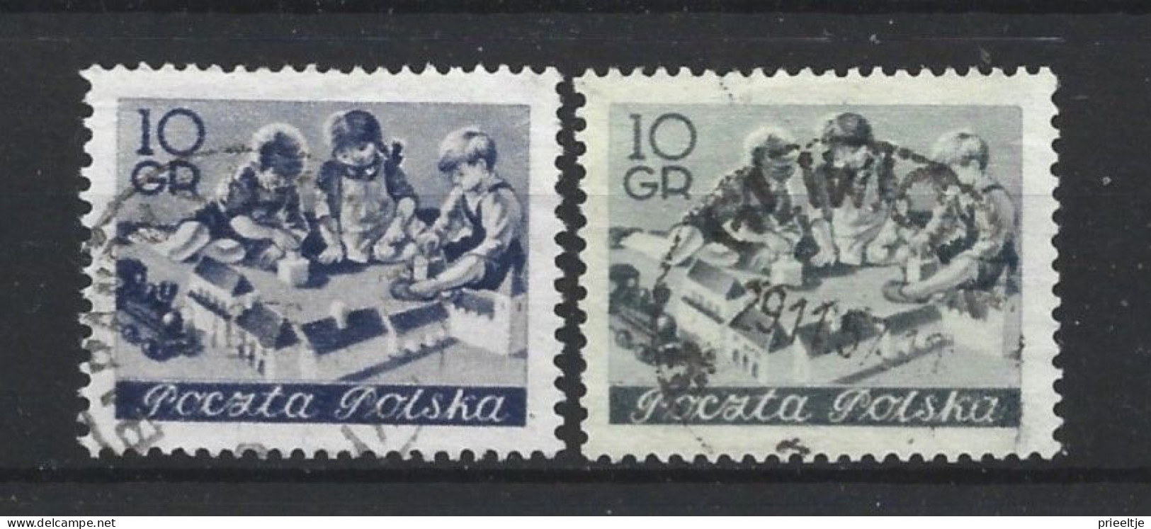 Poland 1954 School + Different Colour Y.T. 736+a (0) - Gebraucht