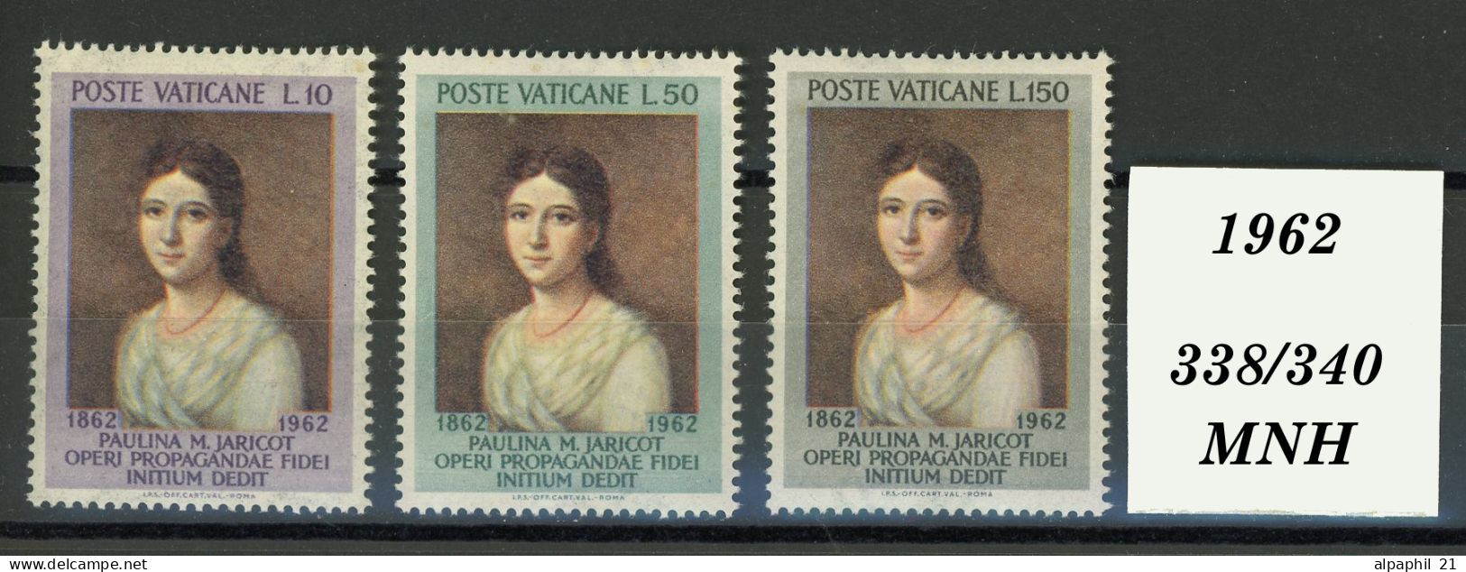 Città Del Vaticano: Pauline Marie Jaricot, 1962 - Ongebruikt