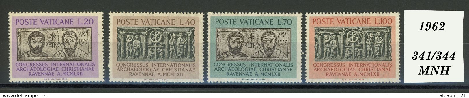 Città Del Vaticano: International Congress Archeology, 1962 - Unused Stamps