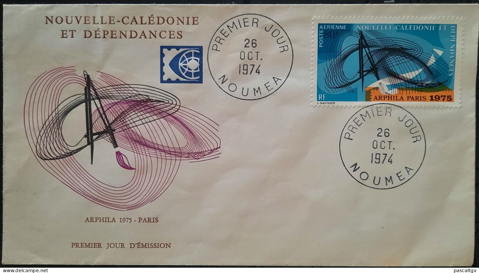 Nouvelle Calédonie - FDC - 1974 - PA N° 160 - 26/10/1974 - FDC