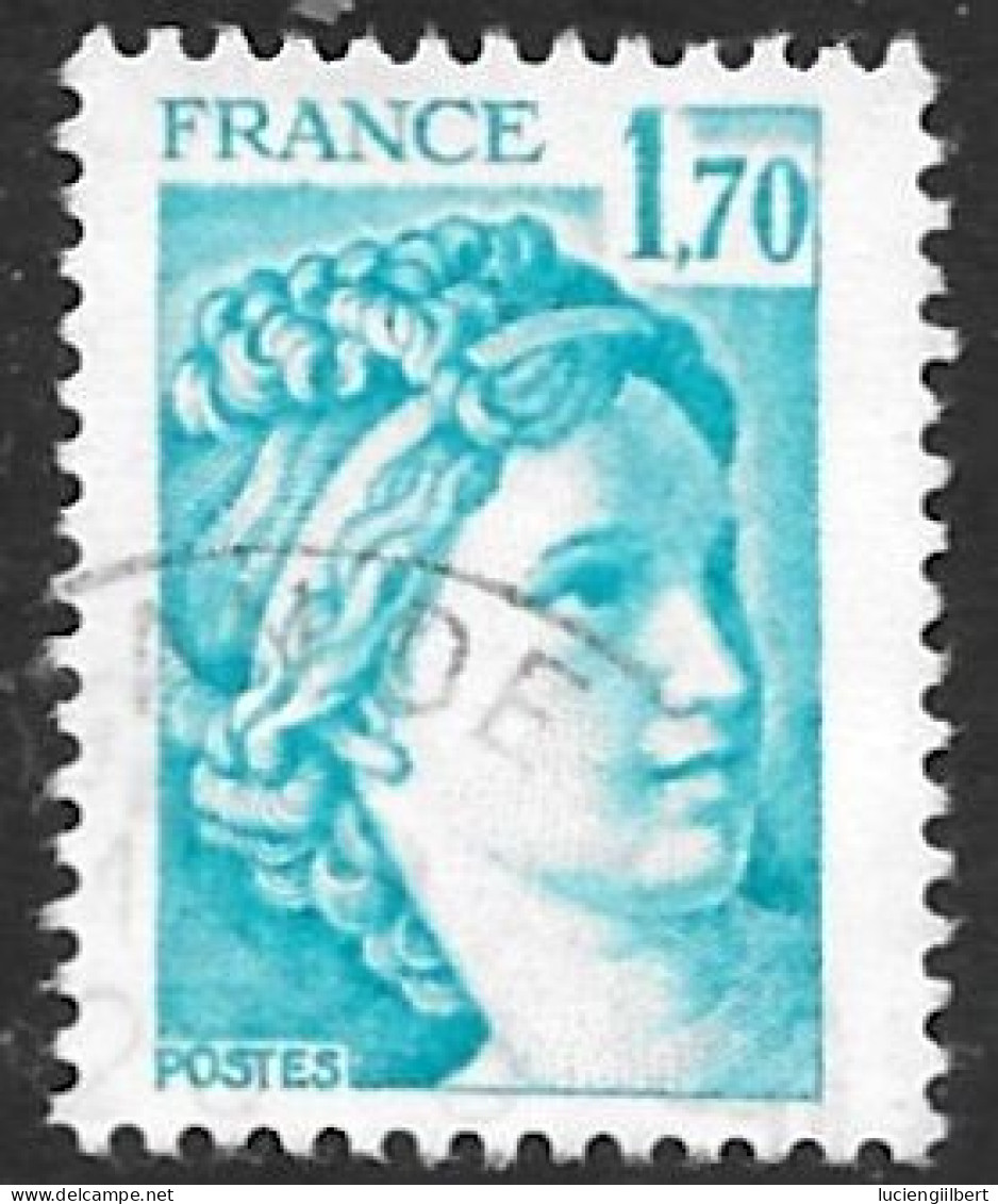 TIMBRE N° 1976   -  SABINE DE GANDON   -   OBLITERE  - 1977 / 1978 - Used Stamps