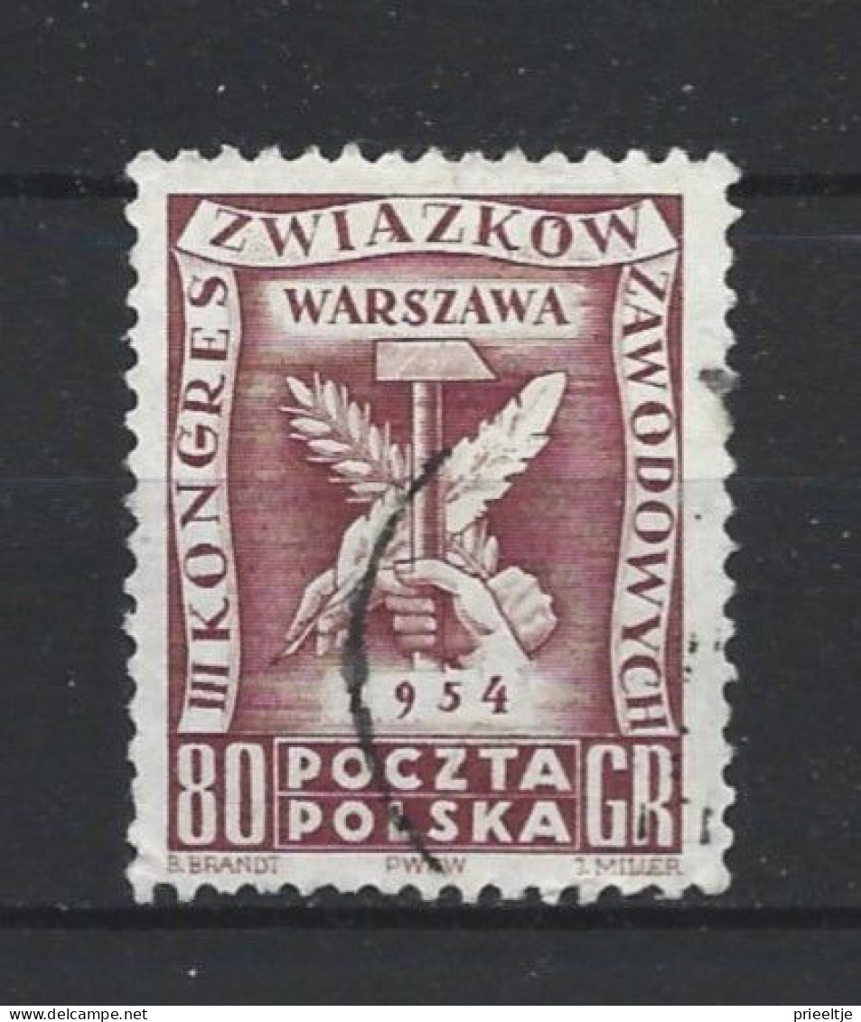 Poland 1954 7th Worker's Congress Y.T. 750 (0) - Used Stamps