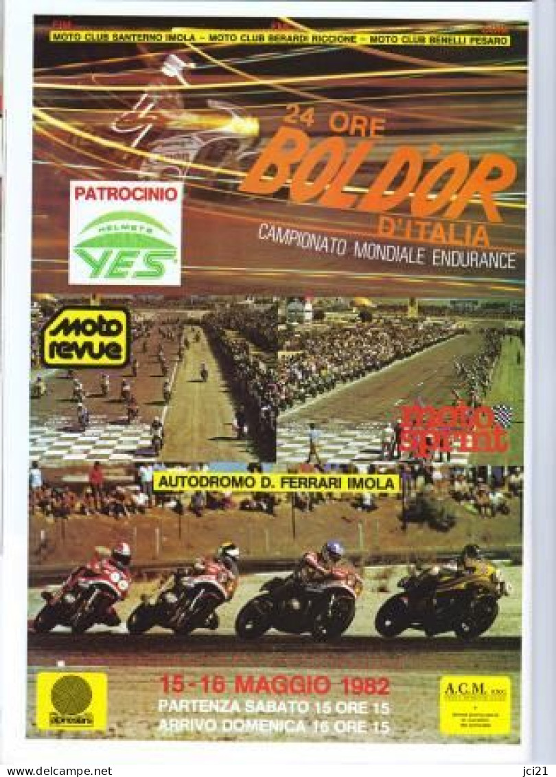 Reproduction Pub MOTO REVUE De 1982 "MOTO BOL D'OR D'ITALIE" _RLVP66 - Other & Unclassified