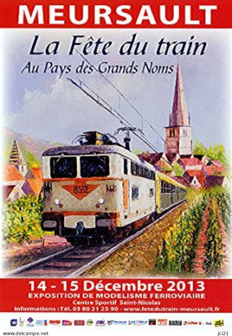 FLYERS SUR LA FÊTE DU TRAIN À MEURSAULT CÔTE D'OR LES 14 ET 15 DÉCEMBRE 2013 _RLVP14 - Programma's