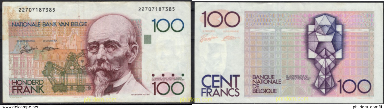 8650 BELGICA 1982 BELGIQUE 100 FRANCS 1982-1994 - Verzamelingen