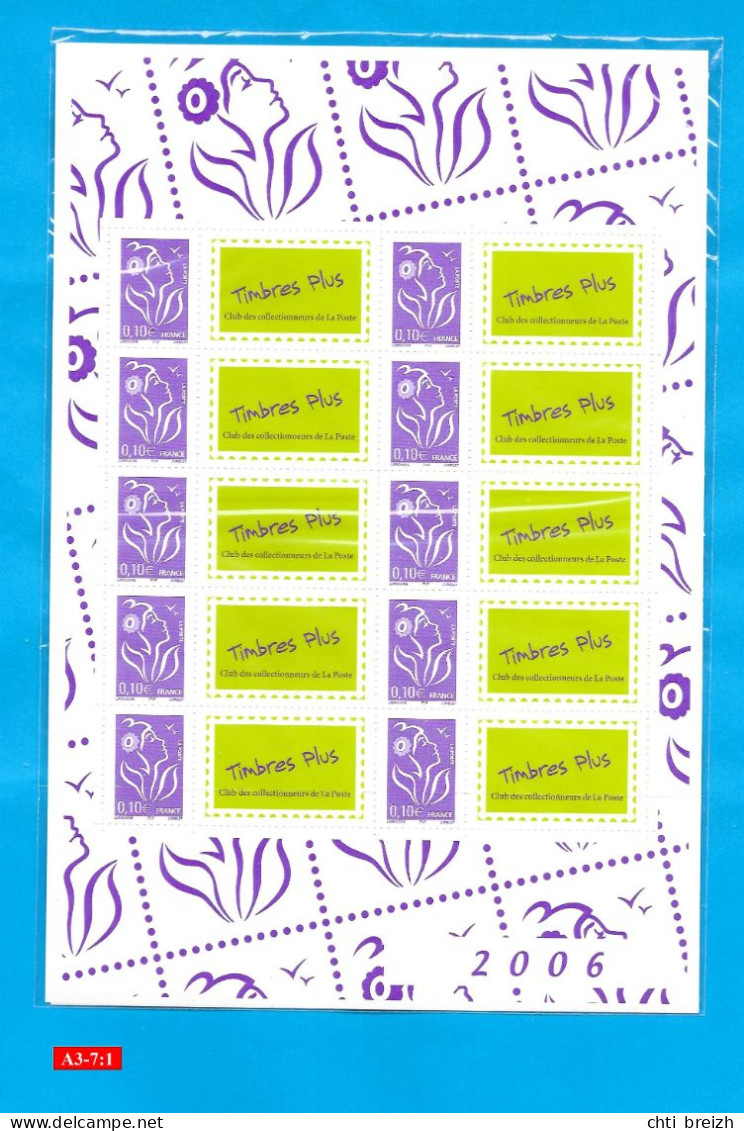 Feuillet F3916A Timbres Plus - Année 2006 Avec Timbre N° 3732 IVTF  (sous Blister) - Autres & Non Classés