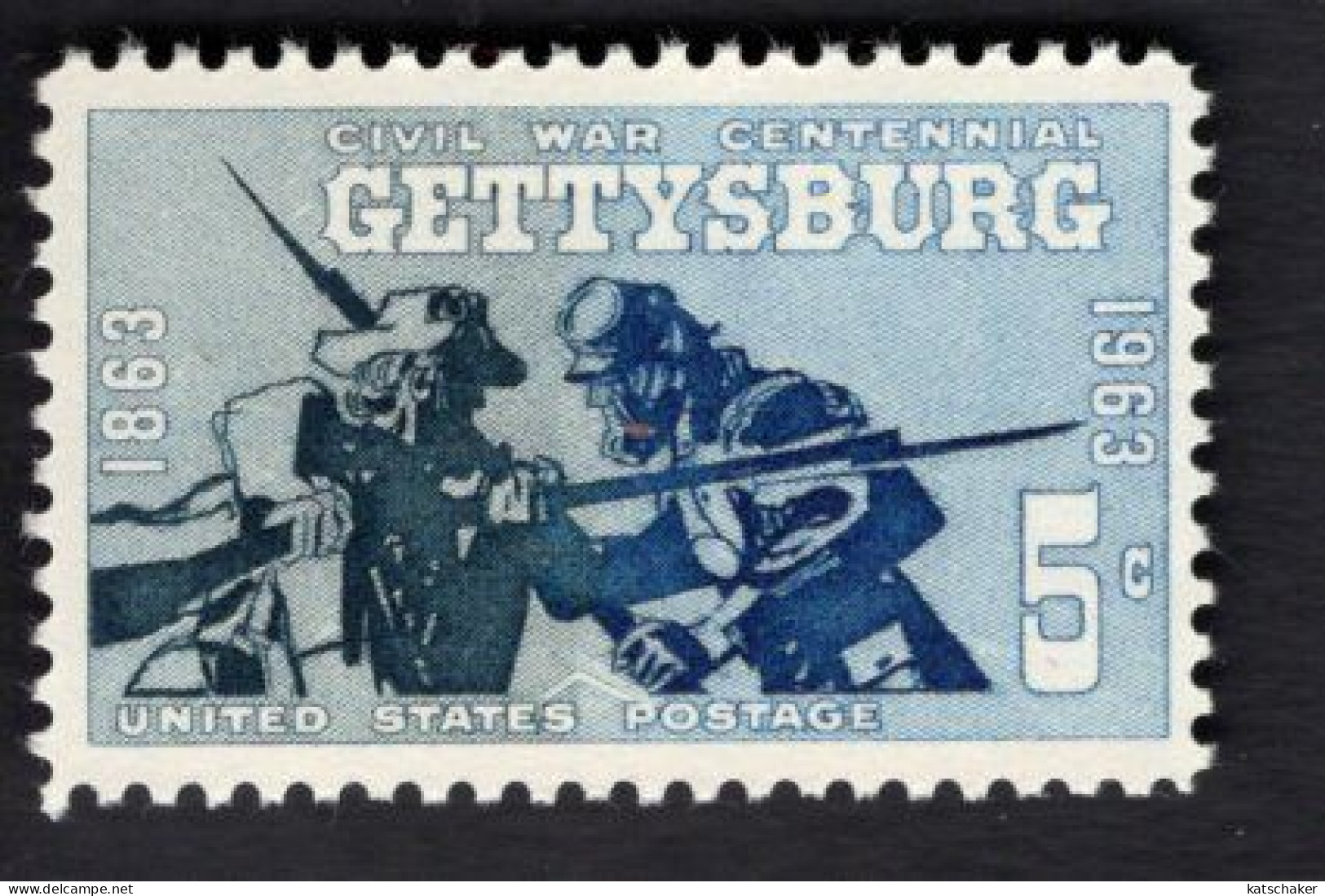 200903511 1961 SCOTT 1180 (XX) POSTFRIS MINT NEVER HINGED -  CIVIL WAR CENTENNIAL - BLUE AND GRAY AT GETTYSBURG - Ongebruikt