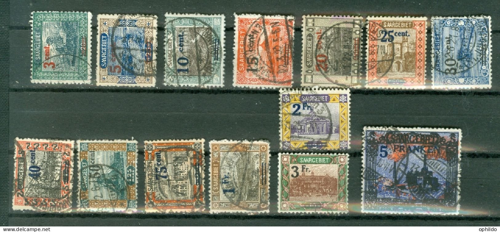 Sarre   Yvert  69/82  Ob  TB  - Used Stamps