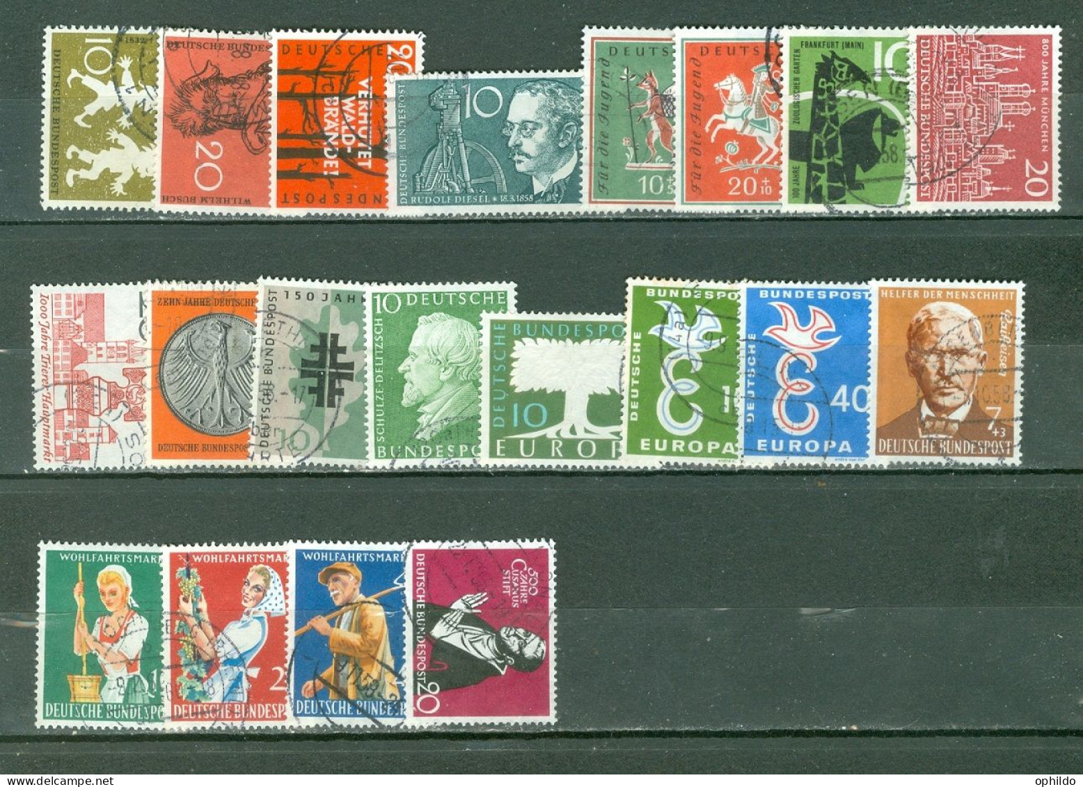 RFA  Année Complète  1958  Ob  TB   Voir Scan Et Description   - Used Stamps