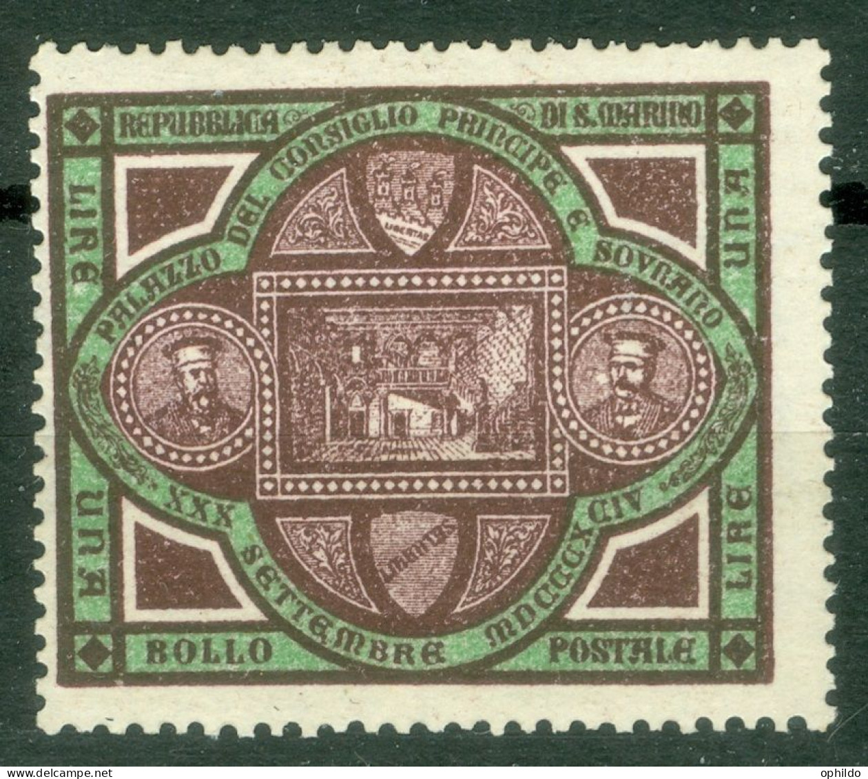 Saint Marin  Sassone   25  *  B/TB    - Unused Stamps