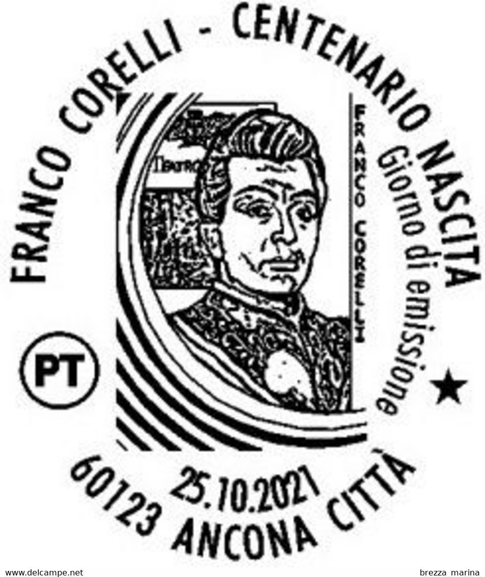 Nuovo - MNH - ITALIA - 2021 - 100 Anni Della Nascita Di Franco Corelli, Tenore – Italian Opera Legends - B - 2021-...:  Nuovi