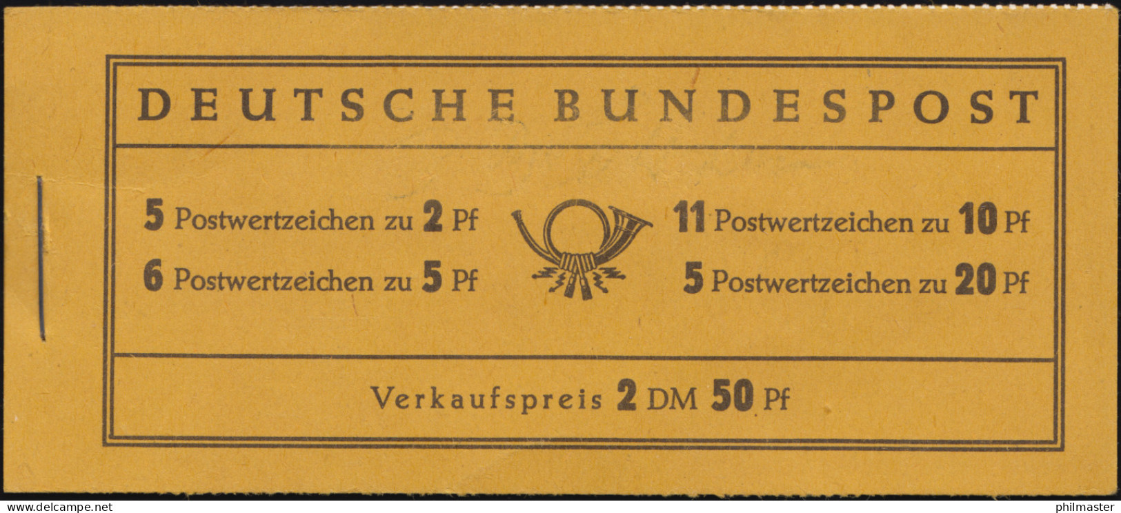 2c Heuss Peligom - Kleine, Unauffällige Deckelmängel, Heftchen-Blätter ** - 1951-1970