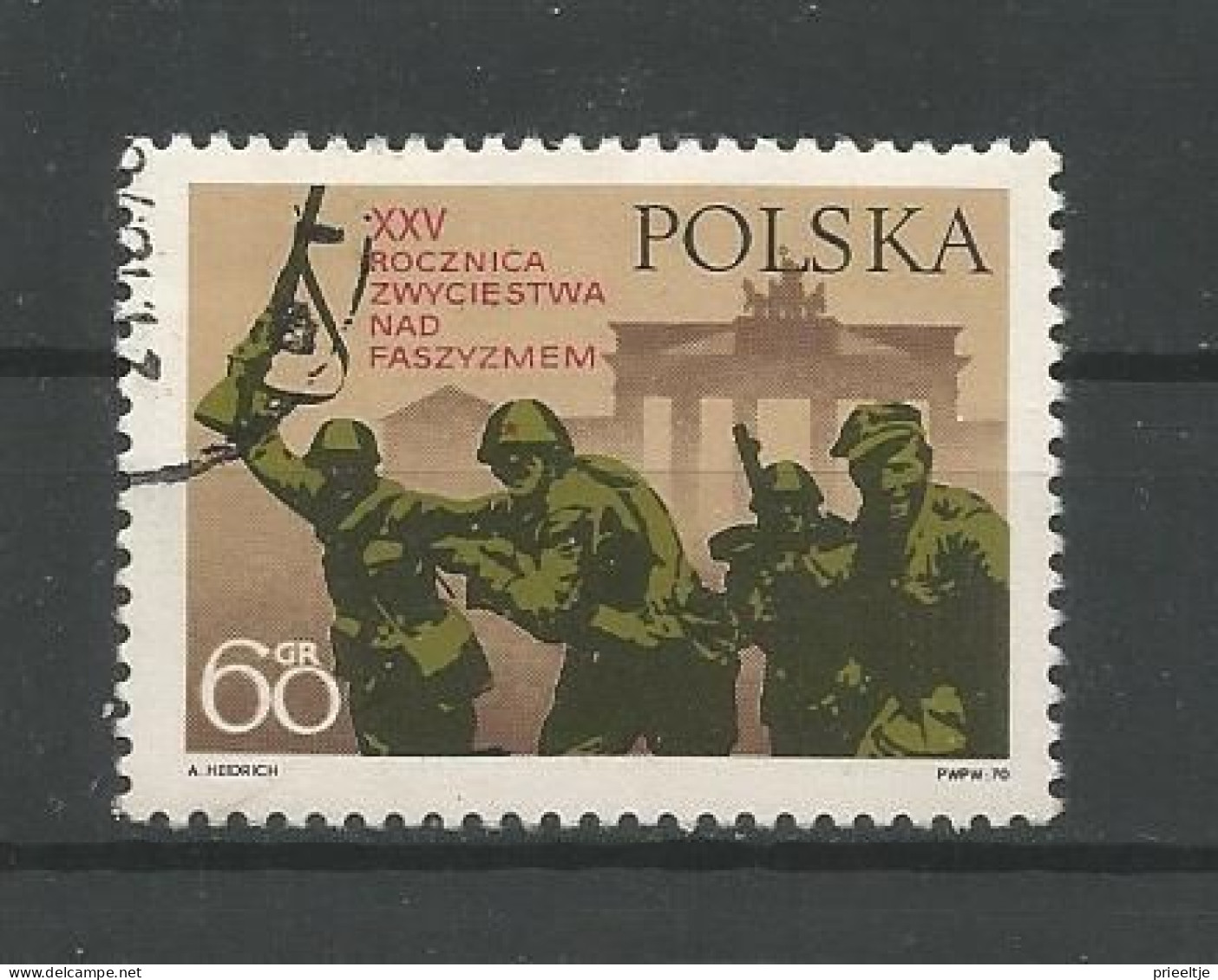 Poland 1970 25th Anniv. Of The Liberation Y.T. 1849 (0) - Gebraucht