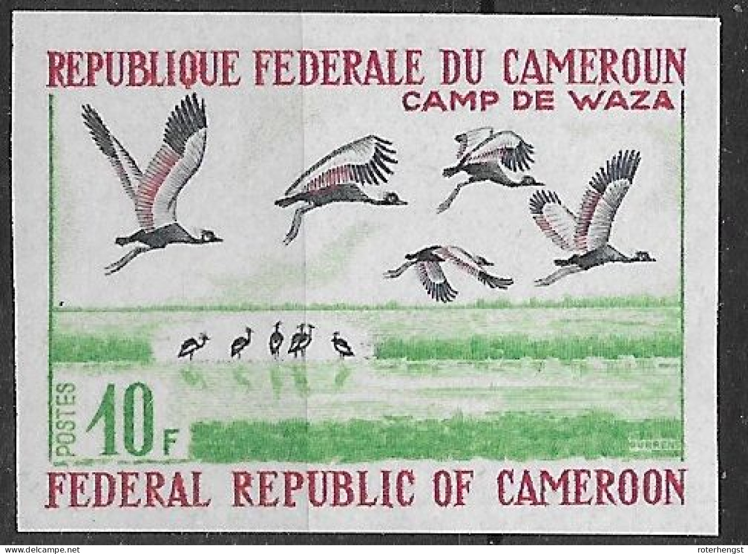 Cameroon Mnh ** IMPERF Bird Stamp - Kameroen (1960-...)