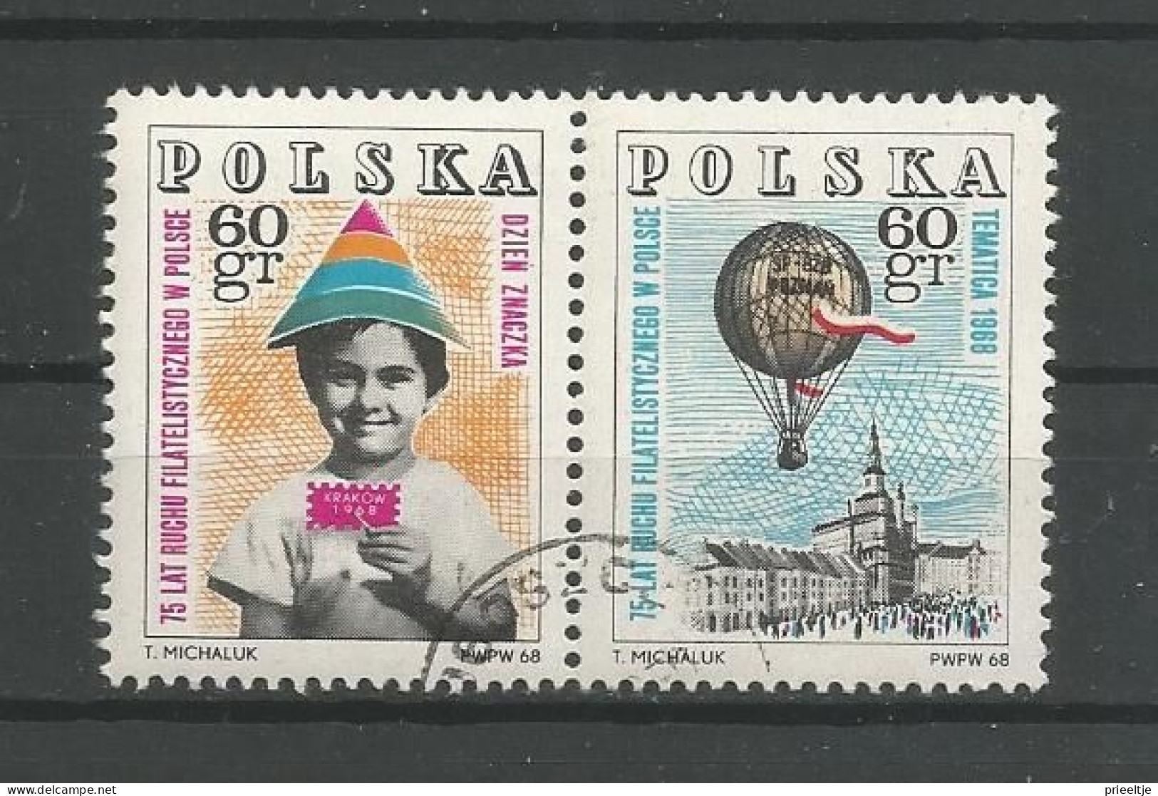 Poland 1968 Philately Pair Y.T. 1703/1704 (0) - Usados