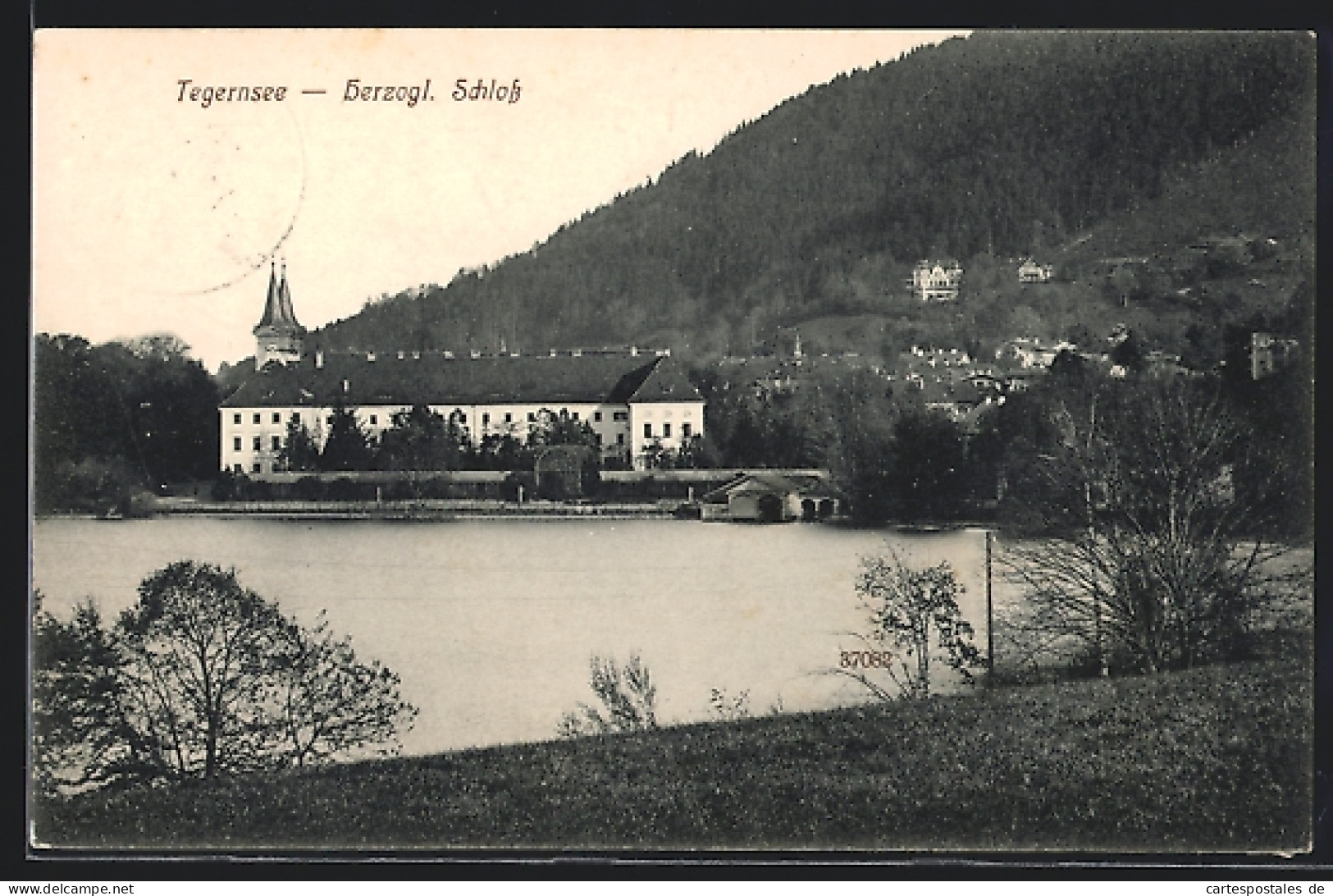 AK Tegernsee, Blick Vom Seeufer Auf Das Herzogl. Schloss  - Tegernsee