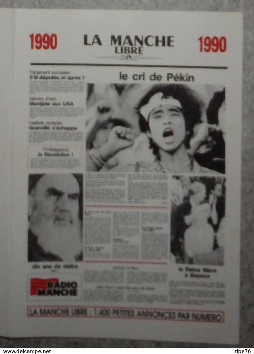 Petit Calendrier De Poche 1990 Journal La Manche Libre - Formato Piccolo : 1981-90