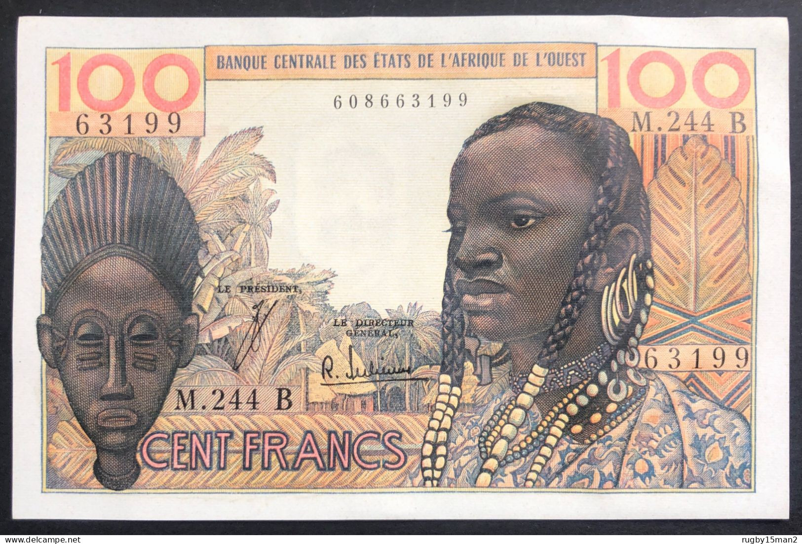 N°36 BILLET DE BANQUE DE 100 FRANCS DU BÉNIN 1965 NEUF / UNC (Rare) - Benin