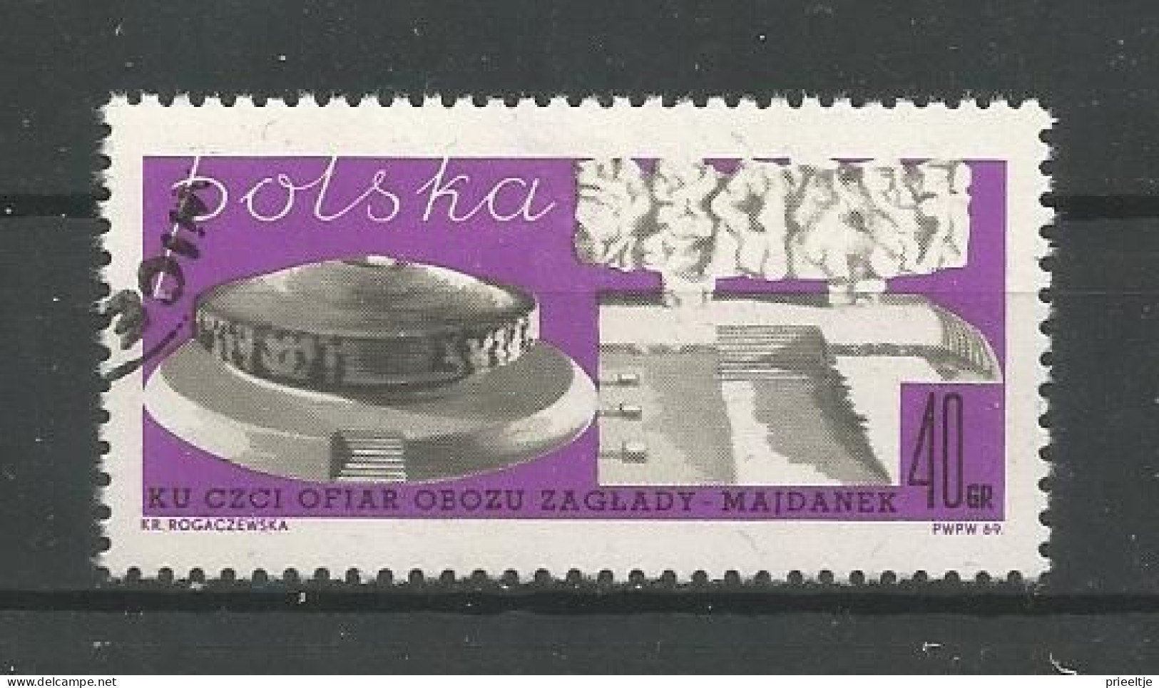 Poland 1969 Maidanek Memorial Y.T. 1800 (0) - Gebraucht