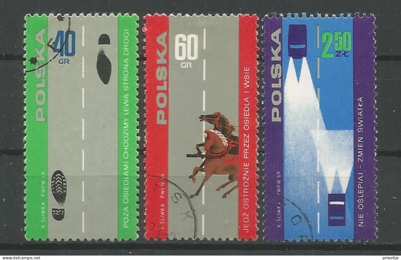 Poland 1969 Safety On The Road Y.T. 1809/1811 (0) - Usados