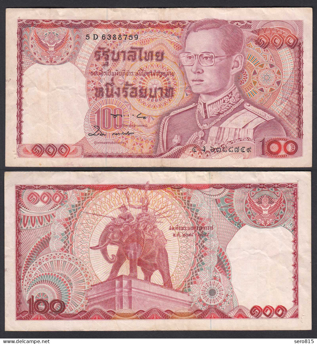 Thailand - Siam 100 Bath ND (1978) Rama IX. Sign 57 Pick 89 F/VF (3/4)   (27542 - Altri – Asia