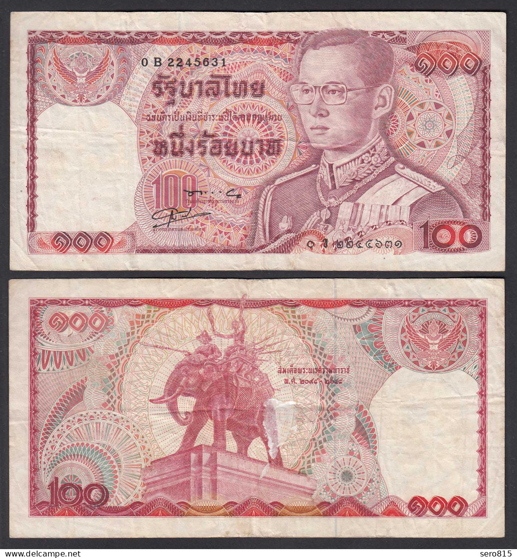 Thailand - Siam 100 Bath ND (1978) Rama IX. Sign 56 Pick 89 F/VF (3/4)   (27538 - Sonstige – Asien