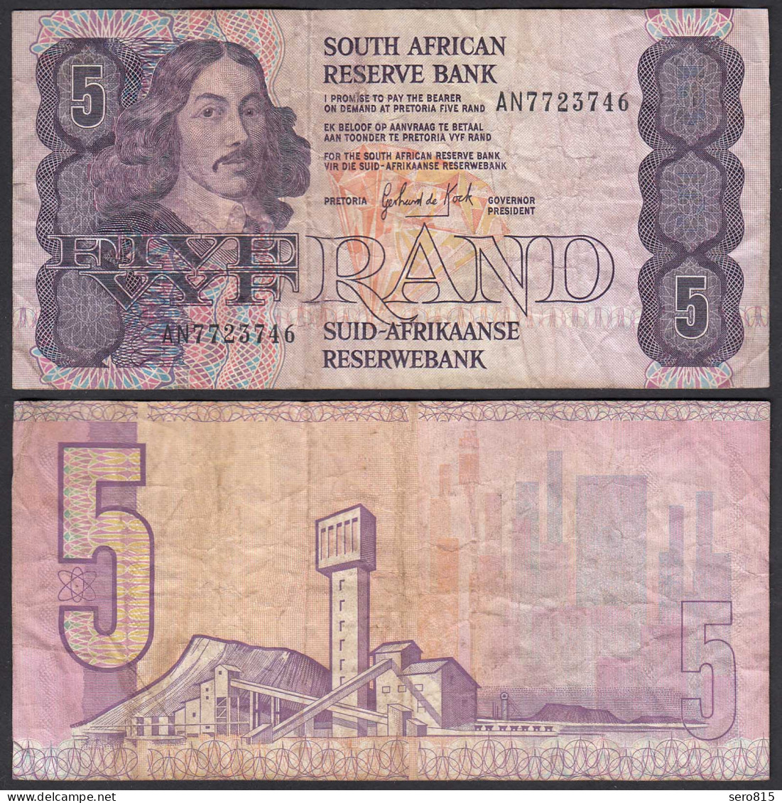 SÜD Afrika - South Africa - 5 Rand (1978-94) Pick 119c F (4)   (27608 - Altri – Africa