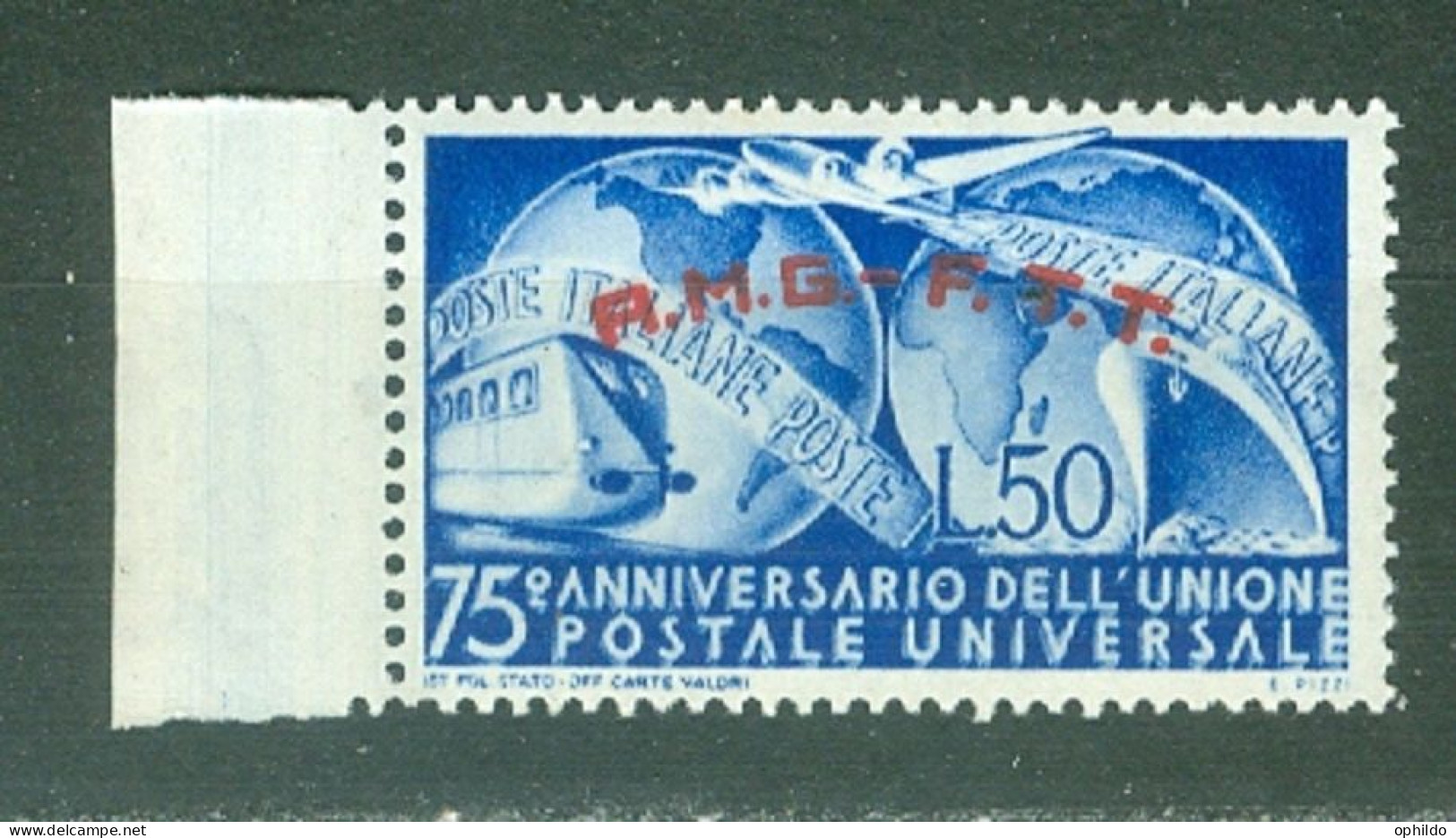 Trieste Zone A   Sassone  40  * *  TB   - Mint/hinged