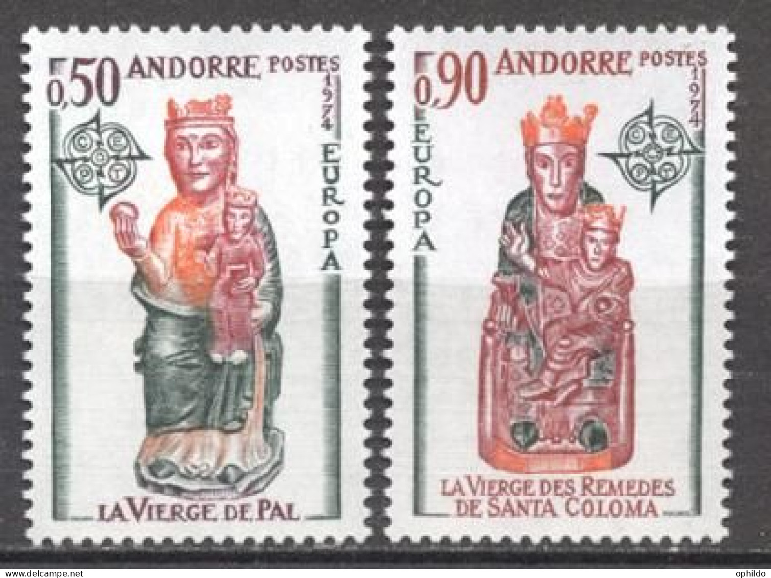 Europa 1974 Année Complete Sauf Le Bloc * * TB - Années Complètes