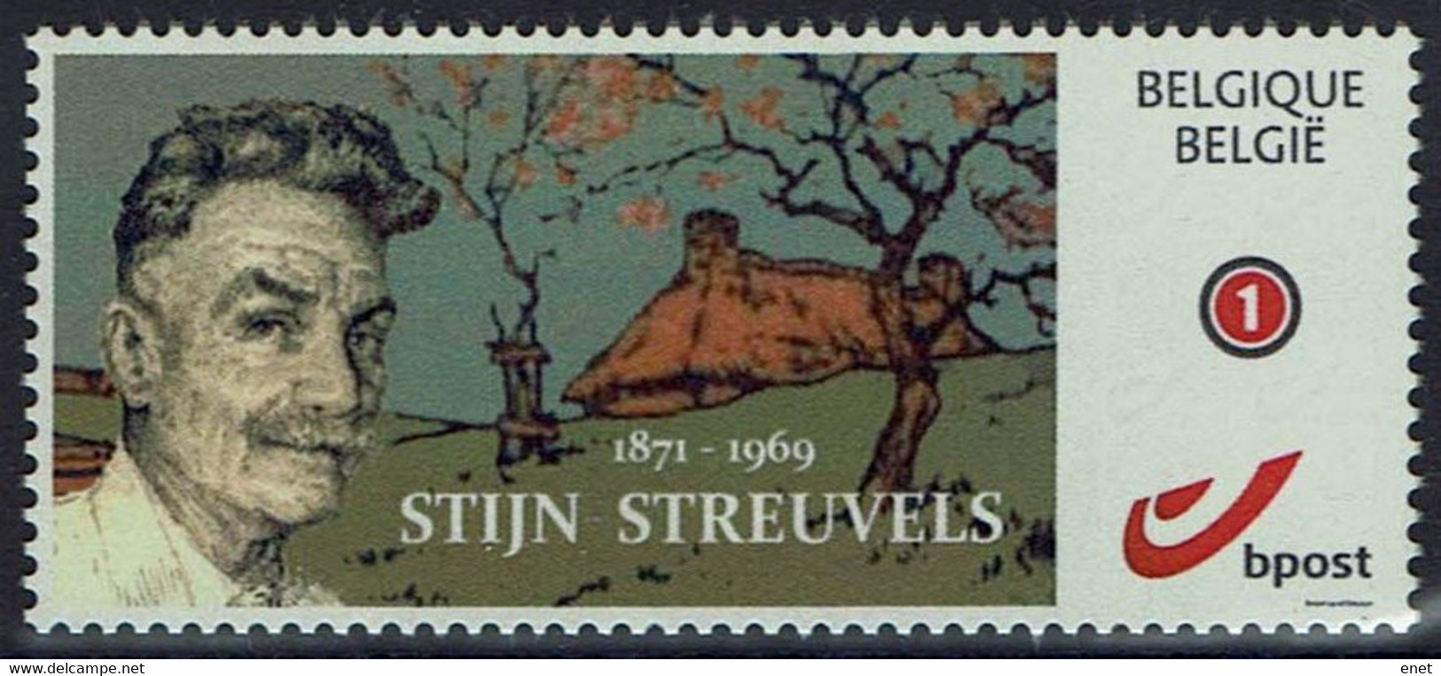 Belgie Belgien 2020 - Stijn Streuvels - OBP 4183a (2015) - Schrijvers