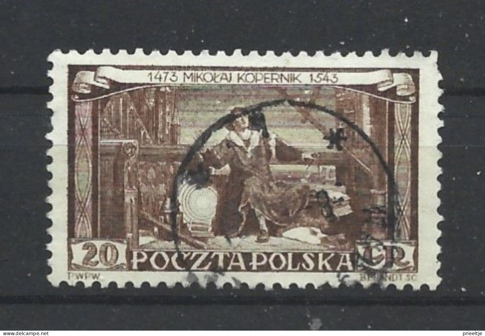 Poland 1953 Copernicus 450th Anniv. Y.T. 709 (0) - Oblitérés