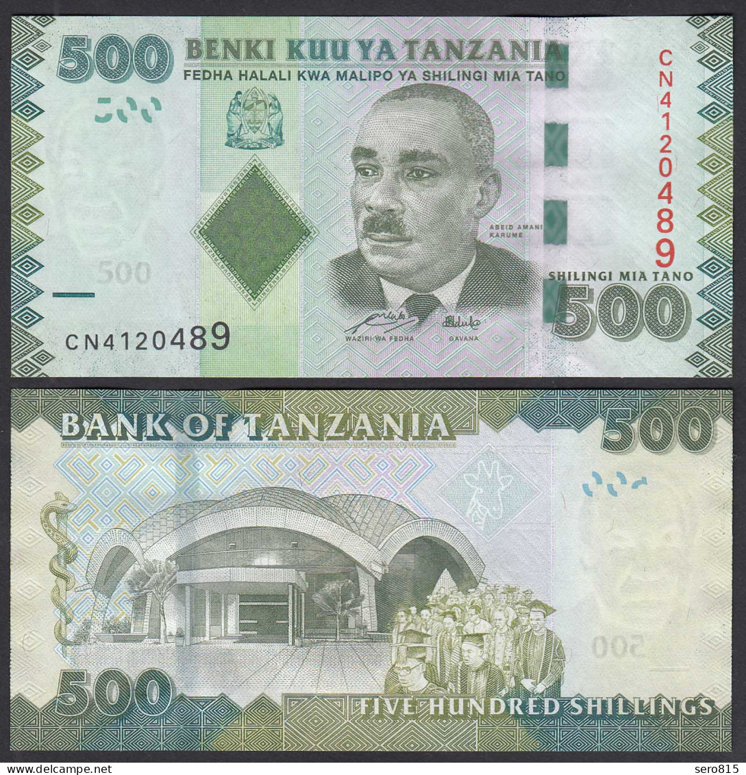 TANSANIA - TANZANIA 500 Shillingi Banknote Pick 40 UNC (1)    (29977 - Sonstige – Afrika